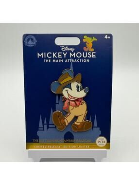 Disney Pin - Mickey Mouse The Main Attraction Big Thunder Mountain Railroad
